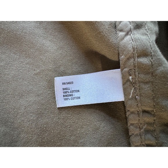 GAP Khaki Tan Brown Beige Light Utility Cargo Military Cotton Coat Jacket M - Picture 5 of 7
